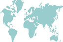 Carte du monde 03 - pochoirs avec différents objets et articles