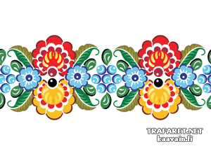 Bordure Gorodetsky 3 (Pochoirs russes et slaves)