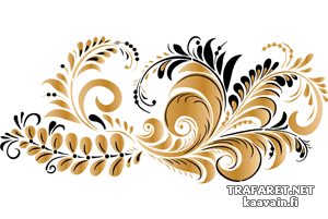 Motif Khokhloma 13 - pochoir pour la décoration