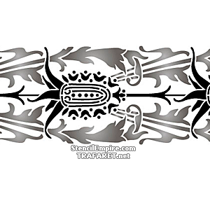 Bordure classique 165 - pochoir pour la décoration