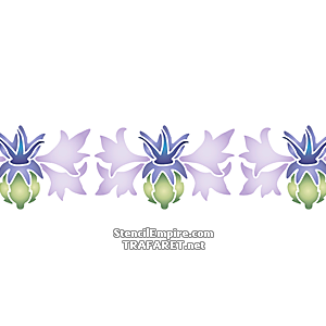 Fleurs de bleuet 2 - pochoir pour la décoration