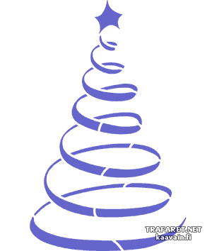 Sapin de Noël 15 - pochoir pour la décoration