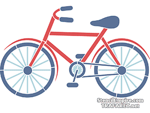 Bicyclette - pochoir pour la décoration