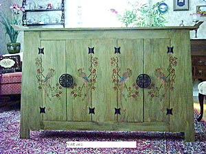 Commode vintage - pochoir pour la décoration